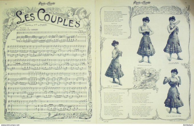 Paris qui chante 1903 #22 Bérard Bailly Perducet Charny Reschal Belle de New york