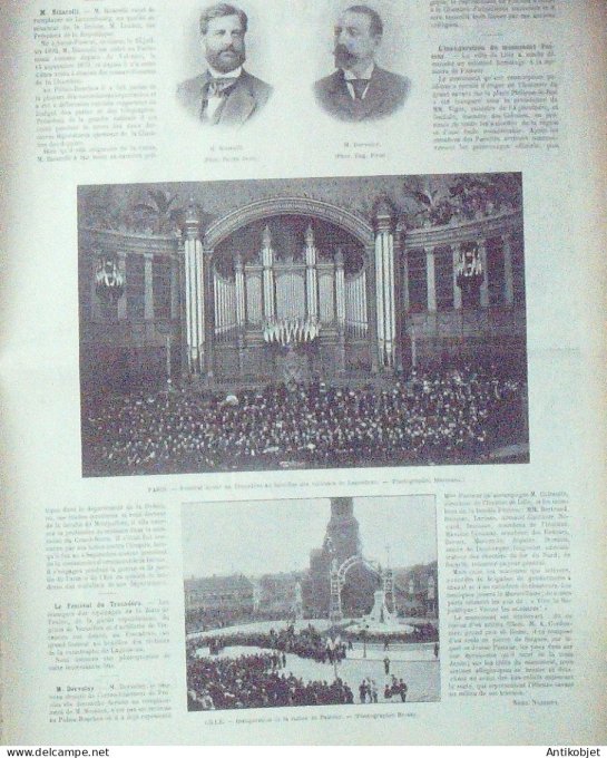 Le Monde illustré 1899 n°2194 Montélimar (26) Toulouse (31) Matabiau Vélodrome Loubet