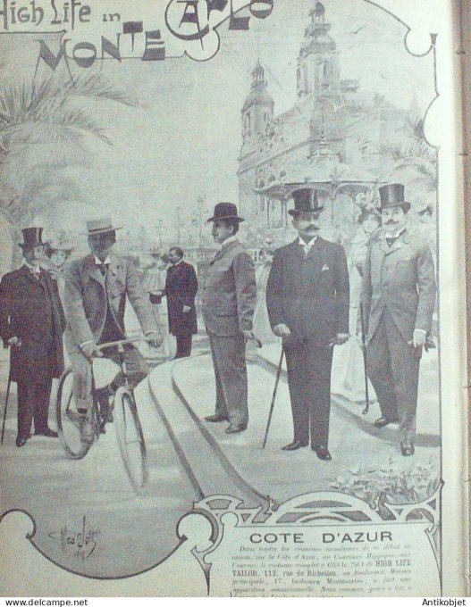 Le Monde illustré 1899 n°2194 Montélimar (26) Toulouse (31) Matabiau Vélodrome Loubet