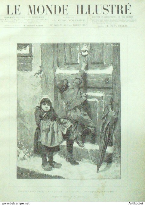 Le Monde illustré 1886 n°1554 Saintes-Maries-de-la-Mer (13) Portugal Lisbonne
