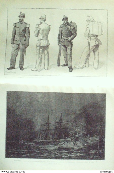 Le Monde illustré 1886 n°1554 Saintes-Maries-de-la-Mer (13) Portugal Lisbonne