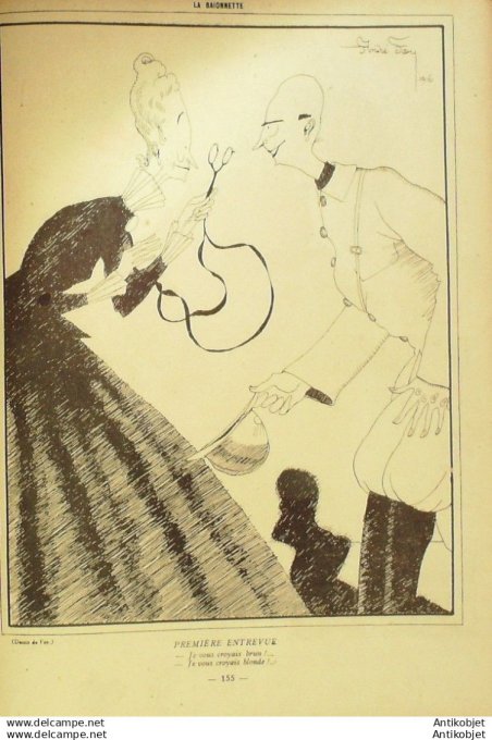 La Baionnette 1917 # 088 (Les filleuls) Gesmar Genty Charbonnet Icart Prejelan