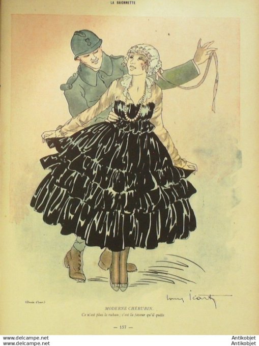 La Baionnette 1917 # 088 (Les filleuls) Gesmar Genty Charbonnet Icart Prejelan