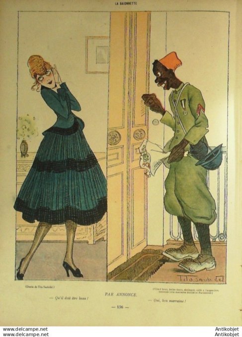 La Baionnette 1917 # 088 (Les filleuls) Gesmar Genty Charbonnet Icart Prejelan