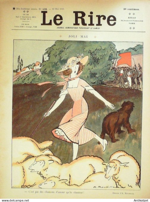 Le Rire 1911-05-13 # 432 Journal humoristique Ed.Originale Cure des scandales