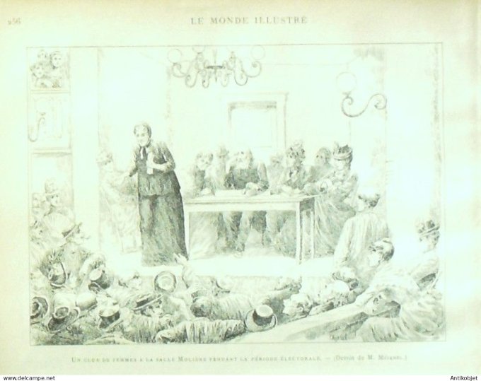 Le Monde illustré 1885 n°1490 Berck-sur-Mer (62) Lorient (56) Chambéry (73)