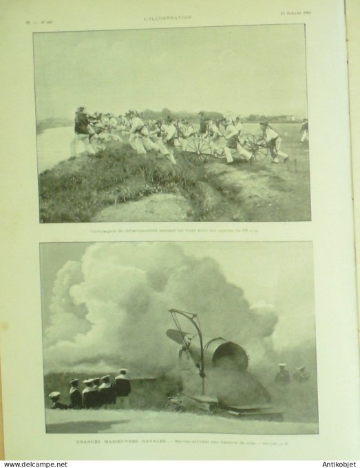 L'illustration 1901 n°3046 Epernay (51) Chine Tét échassiers Dragons Marseille (13) Italie Vatican