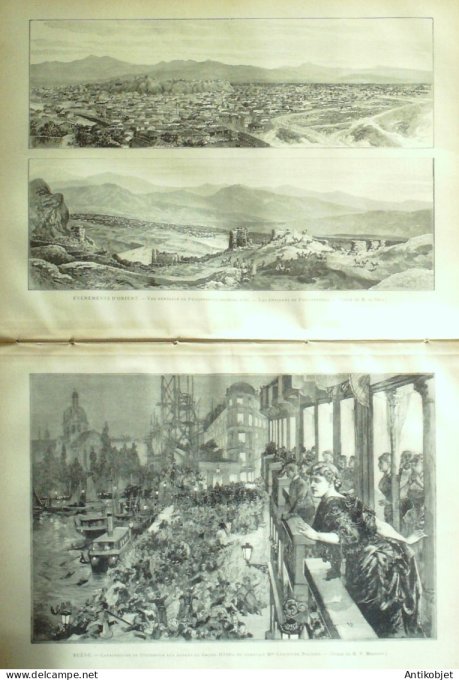 Le Monde illustré 1885 n°1490 Berck-sur-Mer (62) Lorient (56) Chambéry (73)