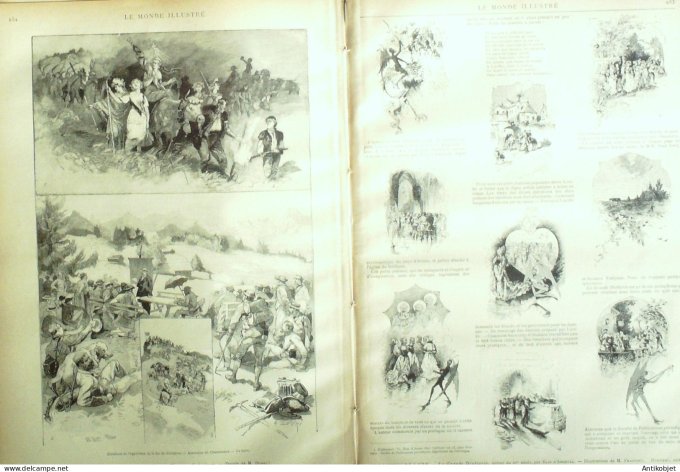 Le Monde illustré 1885 n°1490 Berck-sur-Mer (62) Lorient (56) Chambéry (73)