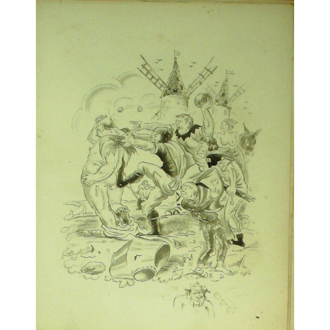 COLLOT ANDRE-EAU FORTE-pour illustrer RABELAIS-16-1933