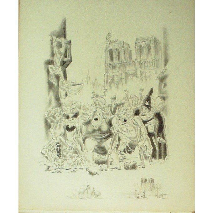 COLLOT ANDRE-EAU FORTE-pour illustrer RABELAIS-18-1933