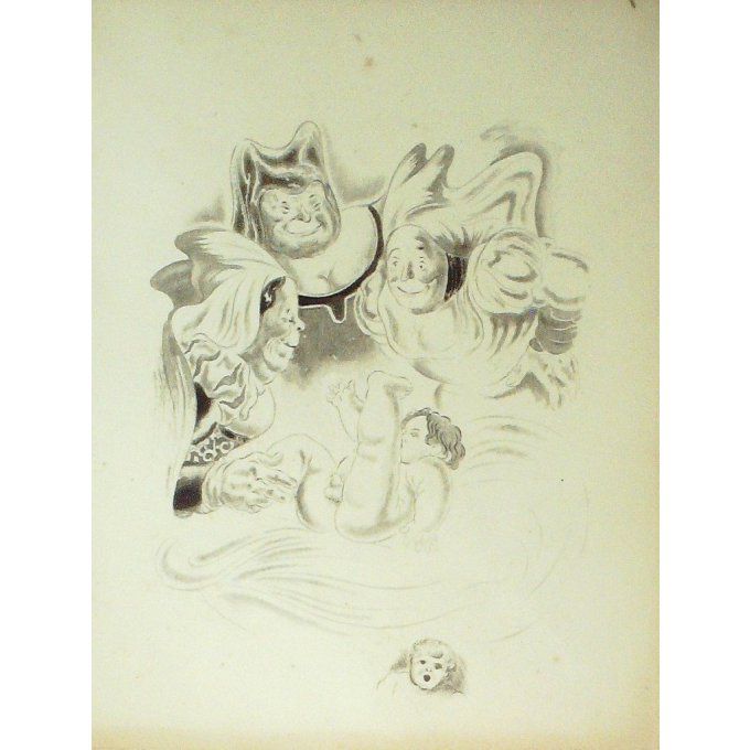 COLLOT ANDRE-EAU FORTE-pour illustrer RABELAIS-21-1933