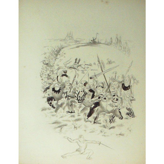 COLLOT ANDRE-EAU FORTE-pour illustrer RABELAIS-25-1933