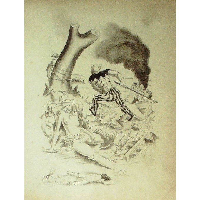 COLLOT ANDRE-EAU FORTE-pour illustrer RABELAIS-26-1933