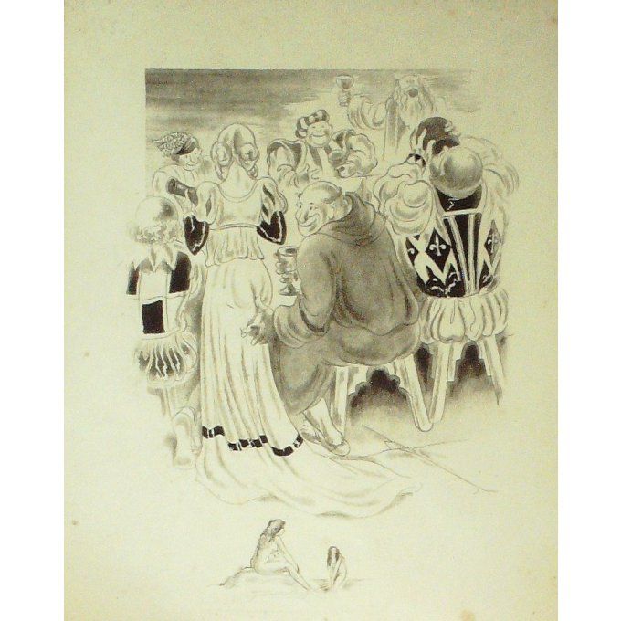 COLLOT ANDRE-EAU FORTE-pour illustrer RABELAIS-28-1933