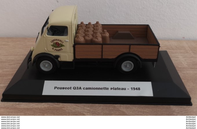 Peugeot Q3A camionnette plateau Chataignes Faure 1948 1:43
