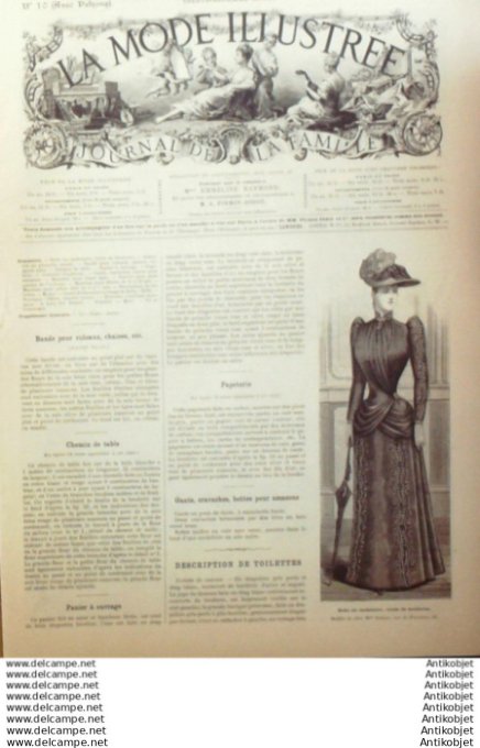 Journal + Patron Mode illustrée  1891 # 10 (with Pattern)