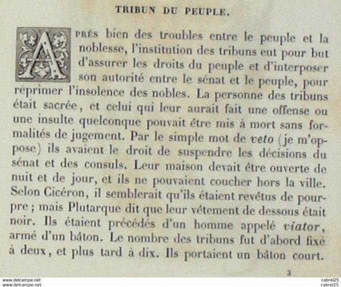 Italie TRIBUN du peuple 1859