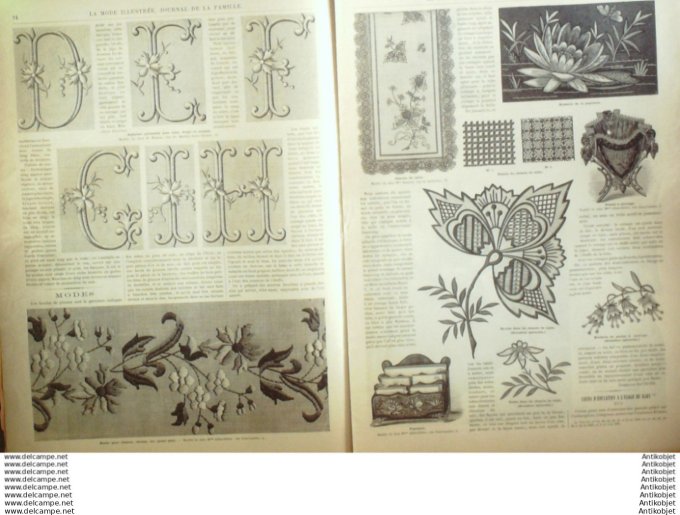 Journal + Patron Mode illustrée  1891 # 10 (with Pattern)