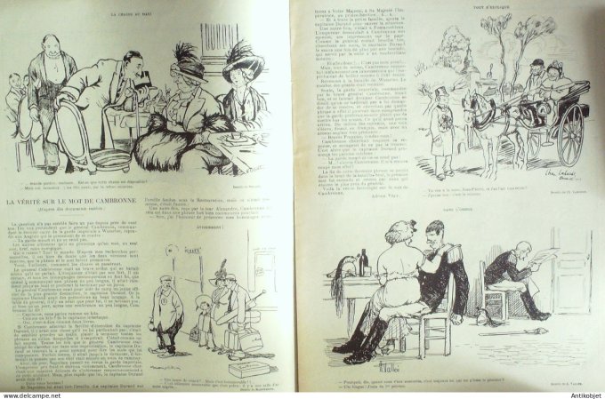 Le Rire 1913-10- 4 # 557 Journal humoristique Ed.Originale Aviation de Reims