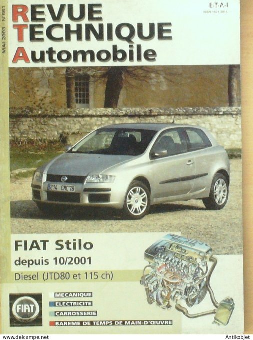 Revue Tech. Automobile 2003 n°661 Fiat Stilo