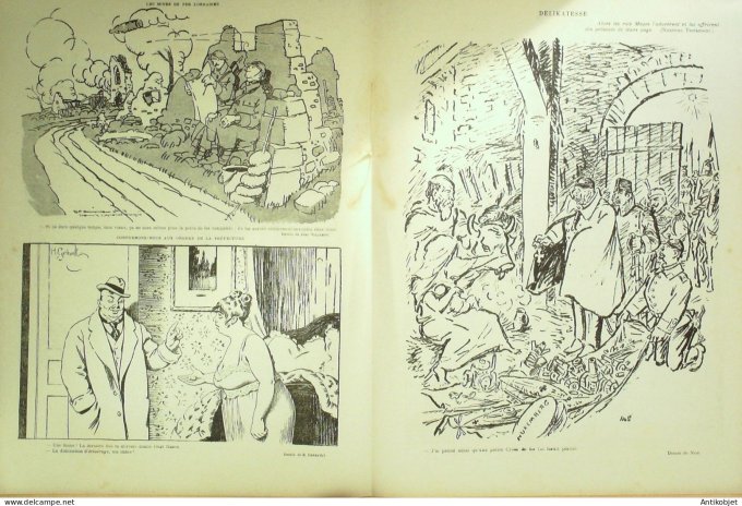 Le Rire Rouge 1916-12-16 # 112 Journal humoristique Ed.Originale Deilkatesse