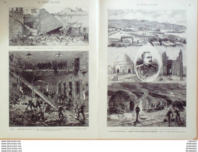 Le Monde illustré 1881 n°1268 Russie Kranowodsk Mez Algérie Frendah Sitten Sfissifa Tunisie Kerouan 