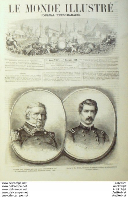 Le Monde illustré 1861 n°243 Italie Cintra Algérie Marbres Onyx