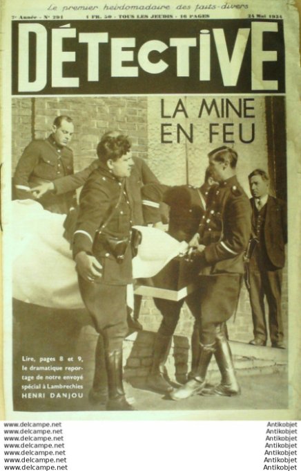 Détective 1934 # 291 Lambréchies Le Havre St-Sébastien