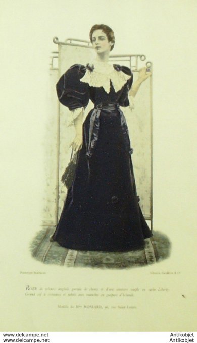 La Mode pratique 1895 # 16 Robe de velours