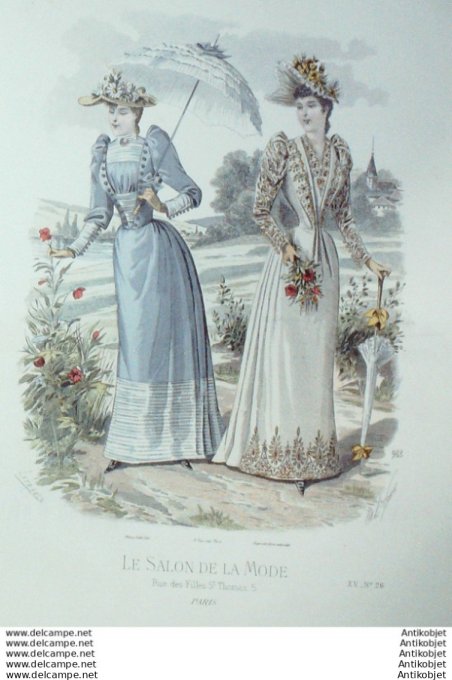 Gravure Mode Salon 1889 #  983 (Old Fashion plate)