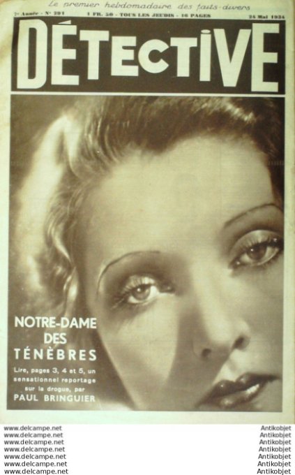 Détective 1934 # 291 Lambréchies Le Havre St-Sébastien
