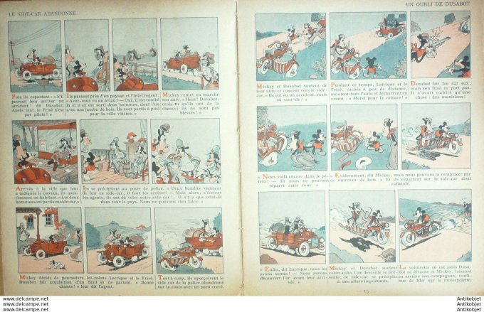 Walt Disney Mickey sauve Bellecorne # 13 Edit Hachette Eo 1937