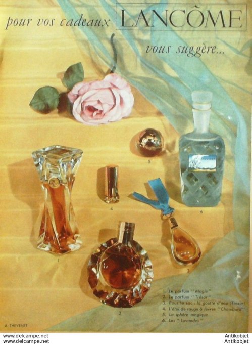 Publicite Cosmetique Lancome 1985