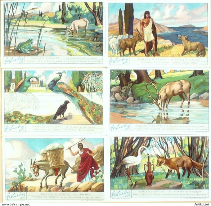 Chromo Liebig Sang 1262 Fables d'Esope (1932)