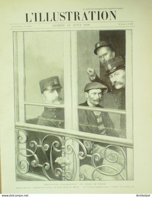 L'illustration 1900 n°2998 Shah de Perse Chine Tien-Tsin Pao-Ting Pékin Montmartre Funiculaire Morez