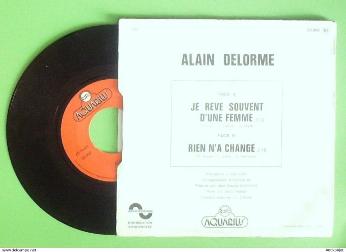 Delorme Alain 45T SP Je rêve souvent d'une femme 1975