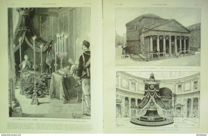 L'illustration 1900 n°2998 Shah de Perse Chine Tien-Tsin Pao-Ting Pékin Montmartre Funiculaire Morez