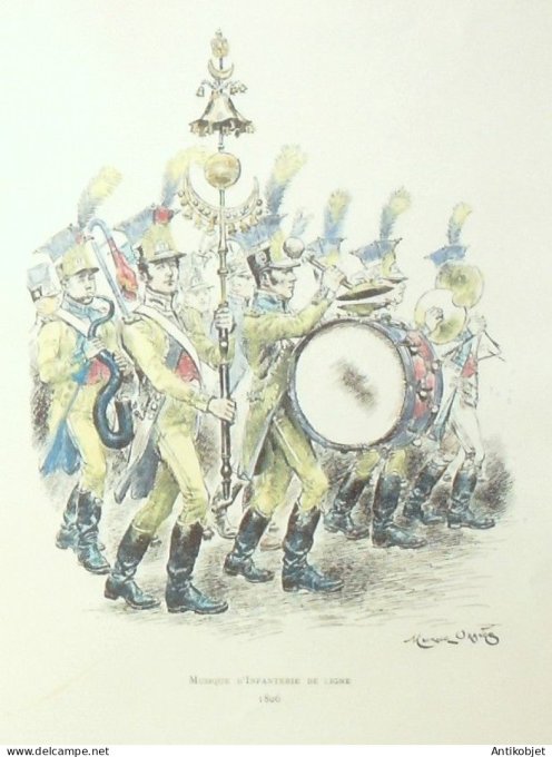 Fanfare de ligne en 1806 signé Maurice Orange
