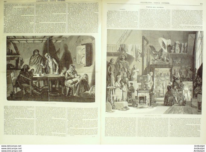 L'Illustration 1850 n°376 Italie la MORRA jeu Sicilien Ecosse ïle STAFFA BLAINVILLE