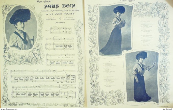 Paris qui chante 1905 n°114 Sinoël Paola Di Borgho Choff Mazert Dutard Guilbert