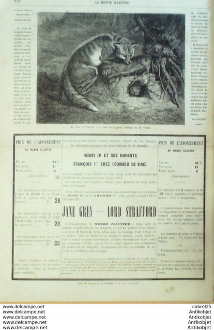 Le Monde illustré 1861 n°246 Italie Pise Vesuve Torre Windsor Inde Gange