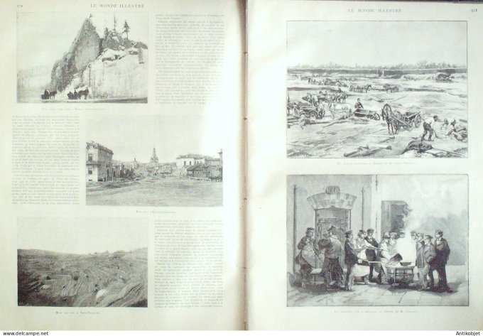 Le Monde illustré 1890 n°1758 Egypte Russie Nijni-Taghilsk Irkoutsk Berlin Victoria & prince Schaumb