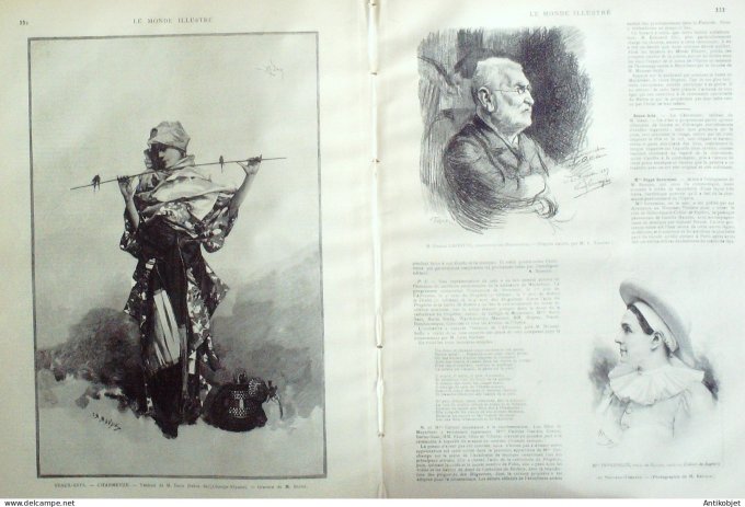 Le Monde illustré 1891 n°1808 Honfleur (14) Rouen (76) Saint-Sever ANgleterre Sandgate