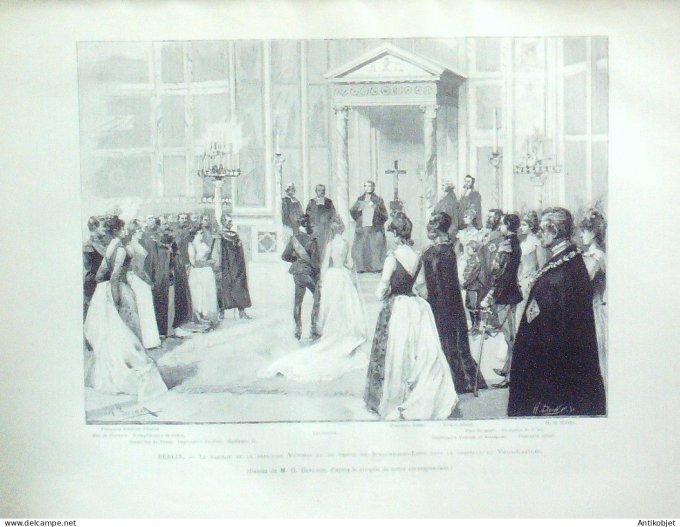 Le Monde illustré 1890 n°1758 Egypte Russie Nijni-Taghilsk Irkoutsk Berlin Victoria & prince Schaumb