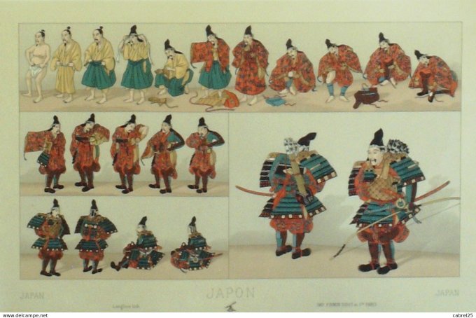 Japon Soldats archers de pied samourais