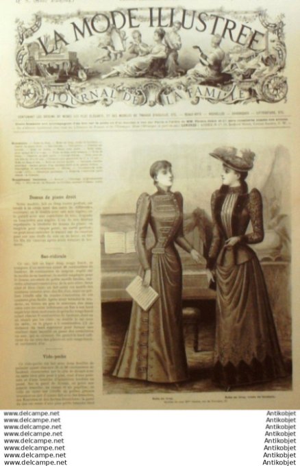 Journal + Patron Mode illustrée  1891 # 05 (with Pattern)