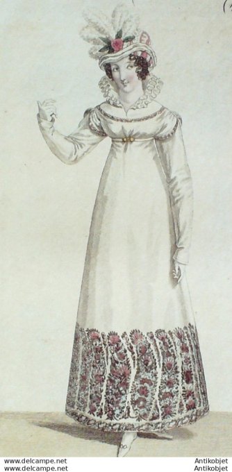 Costume Parisien 1818 # 1767 Robe de cachemire