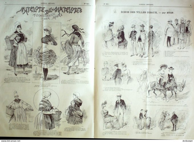 Le Journal Amusant 1884 # 1461 Les tribunaux comiques par Jules Moinaux