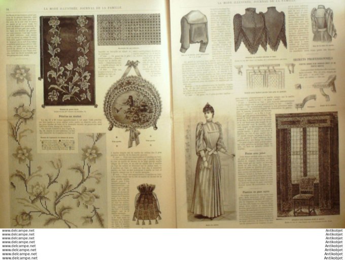 Journal + Patron Mode illustrée  1891 # 05 (with Pattern)